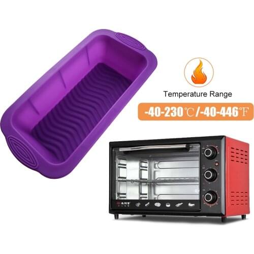 Cake Non Stick Bakeware Baking Pan Silicone Bread Loaf Mold Oven Soap Mould DIY Bread mousse toast pan cake form bakeware
