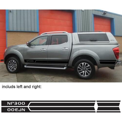 Car decals 2 sides door stripe graphic Vinyl car sticker for NAVARA NP300 2014 2015 2016 2017