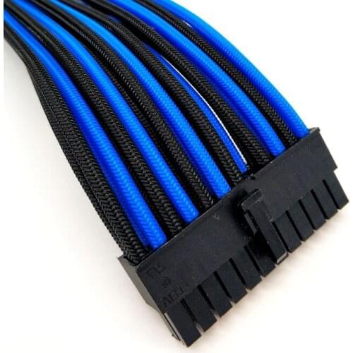 Male to Female Black and Blue Power Extension Cables use for 24PIN Motherboard / 8PIN GPU/8PIN CPU/6PIN GPU 18AWG Transfer Cable