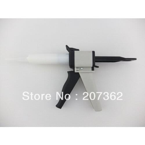 Epoxy AB Glue Manual Dispenser Gun 50ml ratio 1:1/2:1 versatility w/ Cartridges &Mixing Nozzle