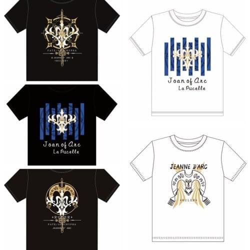 Anime Fate Grand Order Apocrypha Saber Ruler Joan Of Arc Cosplay Shirt T-Shirt FGO Jeanne dArc Tops Tee Women Men t shirt tshirt