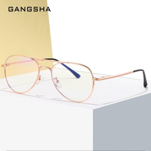 GANGSHA NEW Anti Blue Light Frame Glasses Men/Women Luxury Design Brand Computer Glasses Myopia Prescription Optical Eyeglasses