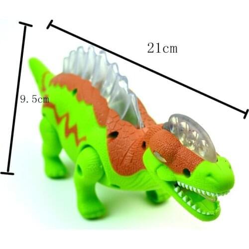Plastic battery toy Jurassic Dinosaurs Electric Simulation World Boy Birthday Gift Will Go Call Light Model Toys Unisex