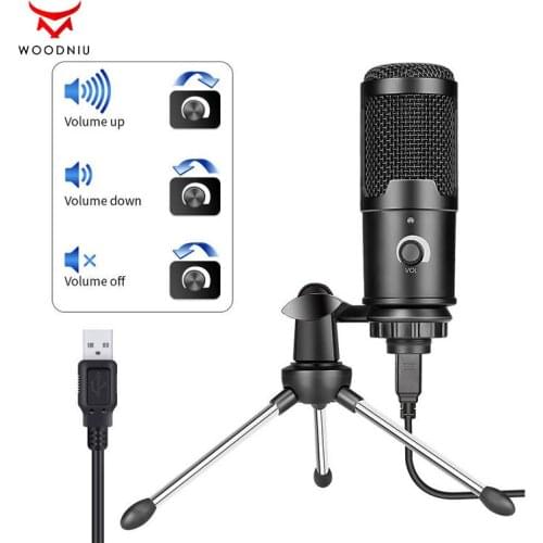 Computer Condenser Microphone Notebook Live Singing Game Voice Recording Desktop Microphone Set Karaoke Speaker for Super SOCO
