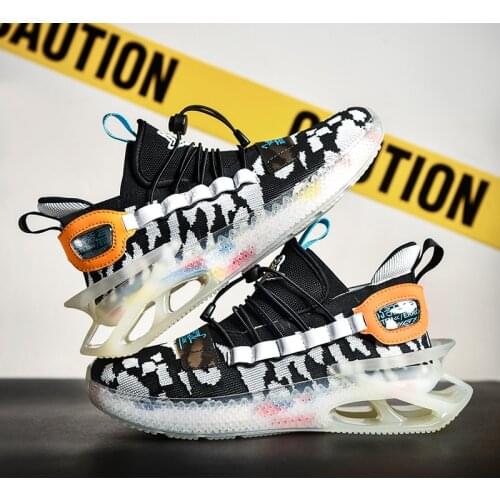 New Arrivals Men Blade Running Shoes Breathable Sneakers Trendy Antiskid Damping Shoes Outdoor Training Jogging Shoes Zapatillas