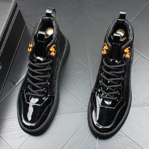 Brand Fashion Luxury Sneakers Autumn Lace Up City Wedding Casual Shoes Breathable Walking Footwear Men Flats 256