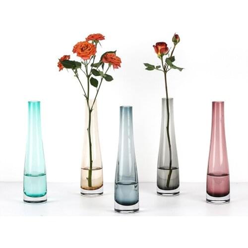 Small Glazen Eettafel Voor Modern Simple Flower Transparent Bottle Residential Home Decoration Accessories Vasos Vase Terrarium