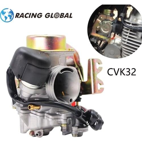 AlCON-CVK32 Motorcycle Carburetor KEIHIN 32mm Power Pump For GY6 150CC 200CC 250CC Engine ATV Scooter QUAD Universal