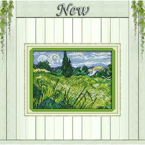 The field scenery painting home decor diy Counted printed on canvas 14CT 11CT Chinese Cross Stitch Needlework kits Embroider Set