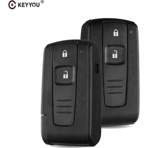 KEYYOU 2/3 Buttons Remote Smart Car Key Shel Case Cover For Toyota Prius 2004 2005 2006 2007 2008 2009 Toy43 Uncut Blade