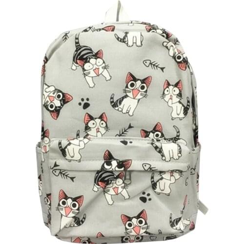 Cartoon Chis Cat Backpack Anime Chis Sweet Home Cosplay Cute Cat Rucksack Schoolbag Mori Girl Harajuku Vintage Backpack