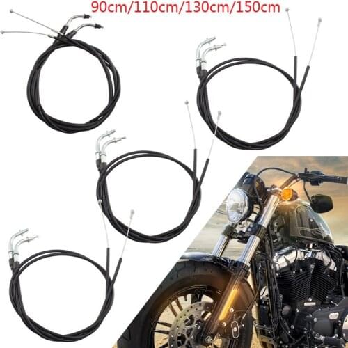 Motorcycle 90CM/110CM/130CM /150CM hrottle Cable Steel Line Cable Wire for Harley Sportster XL1200 883N Dyna Softail Road King