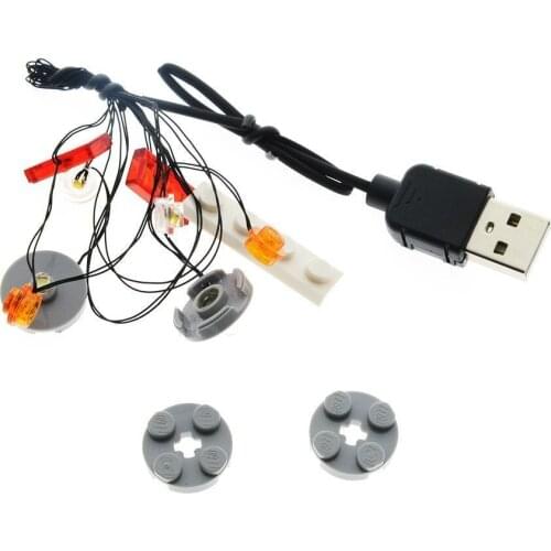 Led Light Compatible Kit For LEGO 10271 Building Brick Truck Blocks Assembled Car Accessories Building Toys Blocks Q7A5