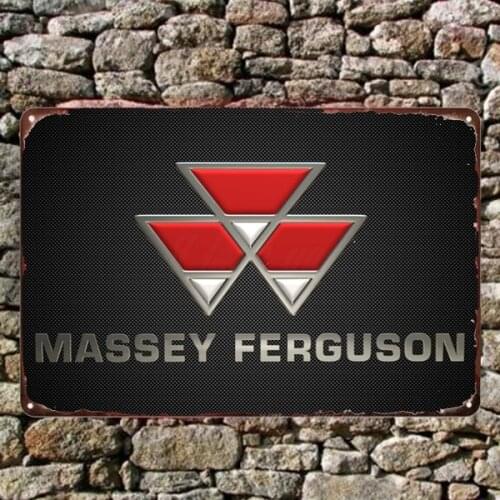 Massey Ferguson Modern Wall Metal Art Poster Metal Wall Painting