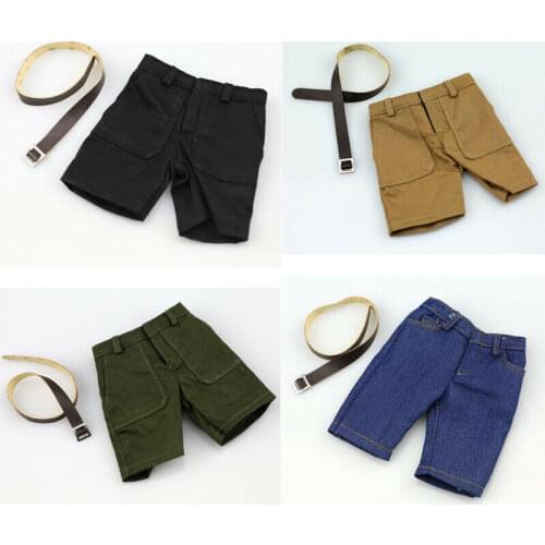 Kinds of 4 1/6th Mens shorts half pants model For 12" Male Figure Doll