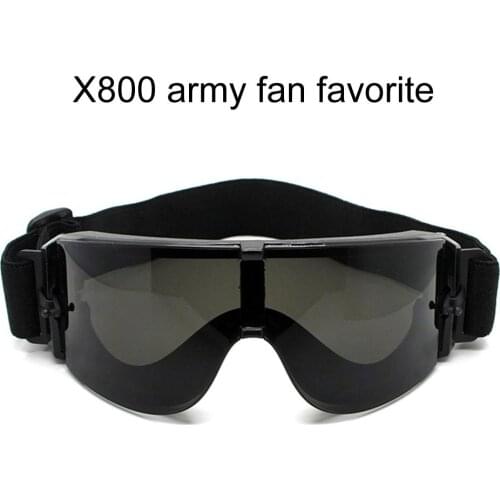 X800 Military Tactical Airsoft Paintball Wargame Goggles Protection Glasses Windproof Tactical Labor Protect Glasses Dust-proof