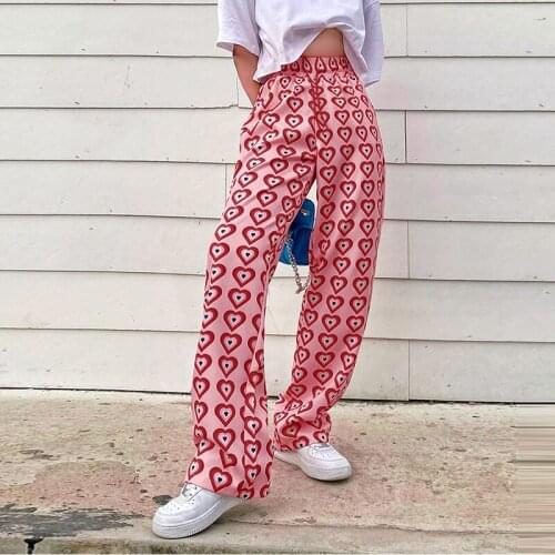 Women‘s Leopard Printed Long Pants High Waist Elastic Drawstring Female Casual Trouser 2021 Summer Harajuku Streetwear Thin Pant