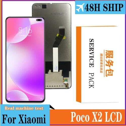 100% Tested 6.67" Display Replacement For Xiaomi Poco X2 LCD Touch Screen Digitizer Assembly for Pocophone X2 Display Screen
