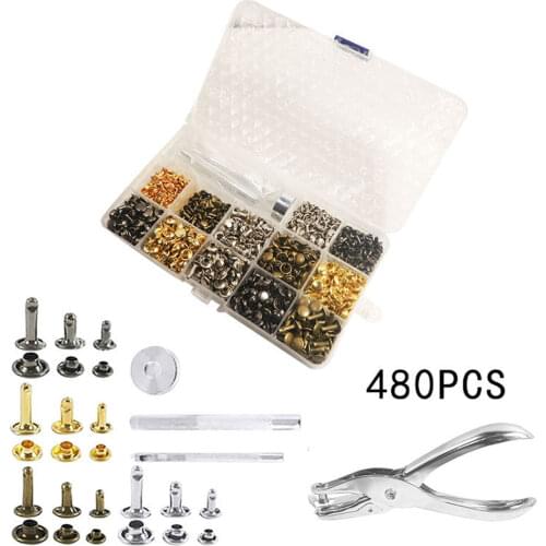 180pcs 360pcs 480pcs Rivet Set Tools for Bag Handbag Suitcase DIY Accessories