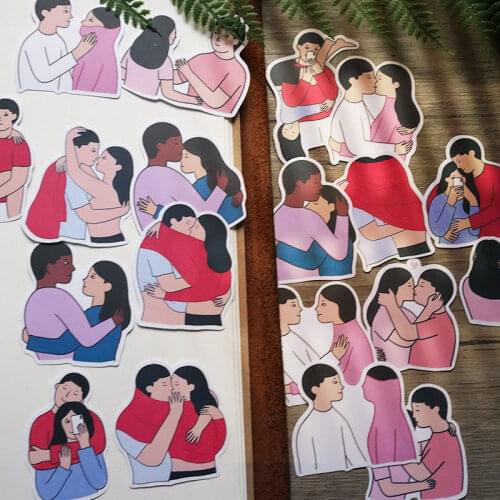 19pcs Lover hug stickers/Scrapbooking Stickers /Decorative Sticker /DIY Craft Photo Albums
