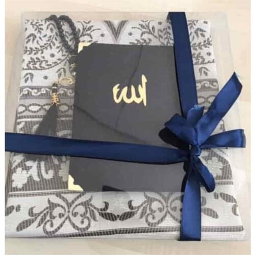 3 piece Prayer Mat + 1 Yasini Sheriff + 1 Mat + 1 Rosary Islamic Hajj Umrah Prayer Prayer Rug Rugs Yasin rosary Suit Gift Blessed