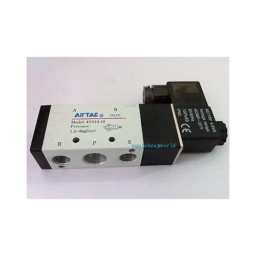 4V310-10 DC 12V Solenoid Air Valve 5 port 2 position 3/8"