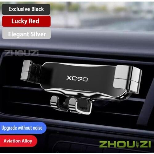Car Mobile Phone Holder Smartphone Holder Air Vent Clip Gravity Mounts Stand GPS Bracket For Volvo XC90 Accessories