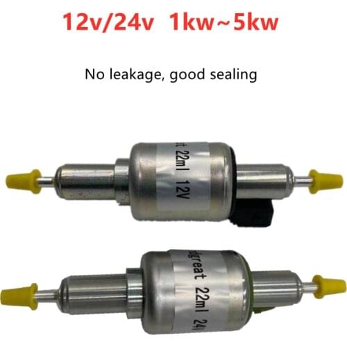 12v/24v 22ml Flow Rate Car Heater Oil Fuel Pump For 1kw~5kw Chinese heater For Webasto Eberspacher Air Diesel Parking Heater