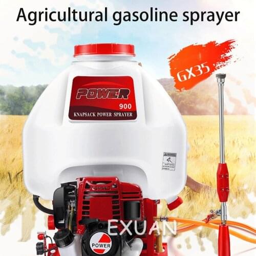 GX35 four-stroke knapsack sprayer, gasoline engine sprayer, high-pressure pesticide sprayer, orchard tree agricultural pump