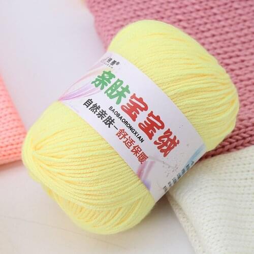 Value-for-money Baby Yarn Ball, Cotton Thread, Silk Protein Velvet, Coarse Hand-knitted Baby Scarf, Hook Crochet Slippers