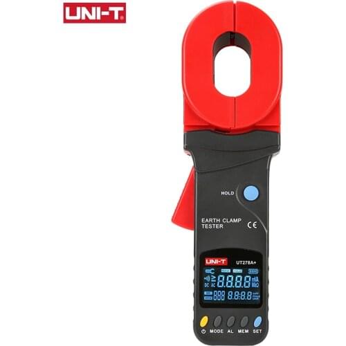 UNI-T Resistance Tester Multimeter Clamp Meter Current Test Instrument Clamp-on Ground 0-1200Ω Leakage Current Detection UT278A