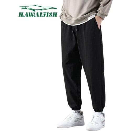 Hawaifish brand Pants Men 2021 Casual Solid Color Sweatpants high quality Fitness Sportswear jogger pants male Plus Size