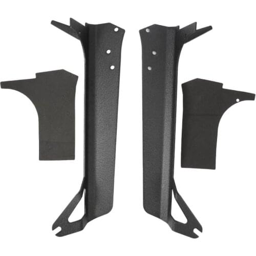 52" 2 in 1 LED Straight Light Bars Brackets With A-Pillar Upper Roof Windshield Holder Mount Kits for Jeep Wrangler TJ 1997-2006