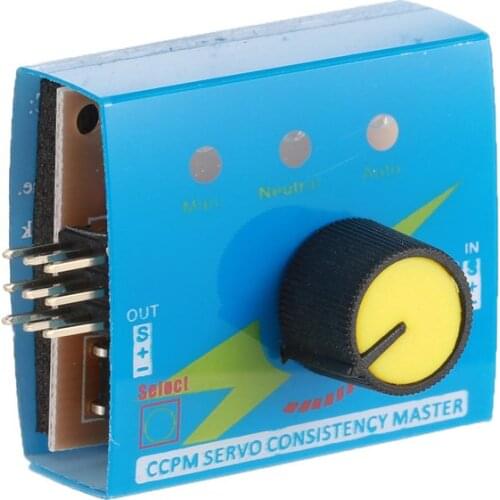 Multi Servo Tester 4.8-6V with Indicator Light 3CH ECS Consistency Speed Controler Power CCPM Master Checker RC Drone Parts