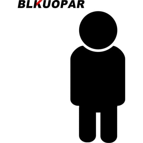 BLKUOPAR for Person Icon Car Stickers Sunscreen Funny Decals Fashionable Simple Car Accessories Caravan Motorcycle Decor