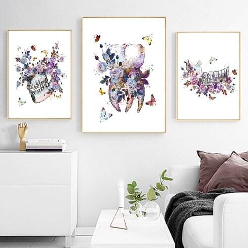 Tooth Implant Wall Art Canvas Painting Posters And Prints Dental Medicine Anatomy Dentist Gift Clinic Office Room Decor