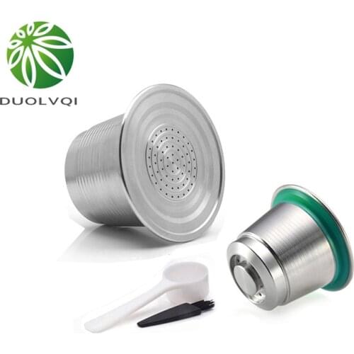 Stainless Steel Capsule Reusable Refillable Coffee Capsule For Nespresso Durable Coffee Filter Cup Dripper For Nespresso Machine