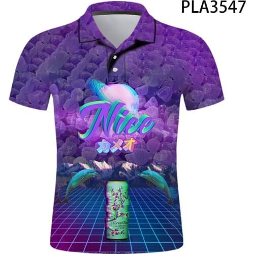 2020 New Summer 3D Printed Polo Shirt Men Vaporwave Streetwear Fashion Camisas Harajuku Short Sleeve Casual Ropa De Hombre Tops