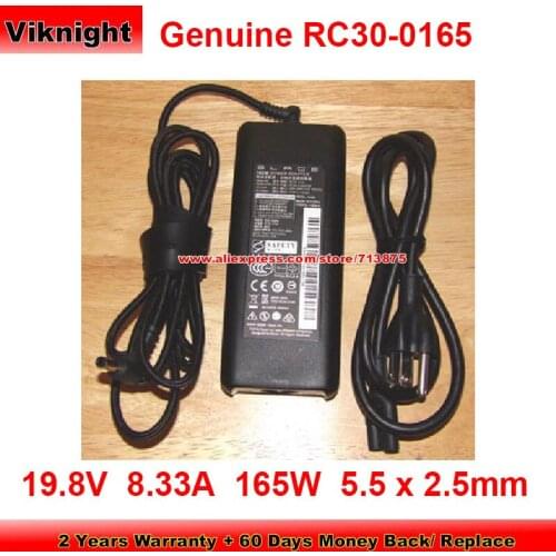 Genuine RC03-0156 165W Charger 19.8V 8.33A AC Adapter RC30-0165 for BLADE PRO 17 RZ09-01953 RZ09-02202E75 Power Supply