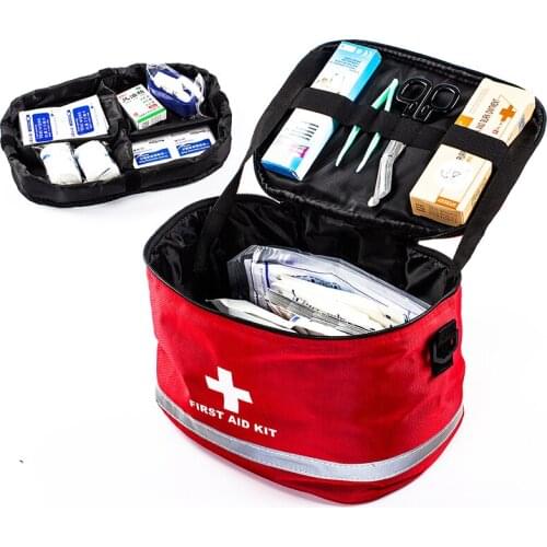 Custom Portable Multi-function First Responder Aid Kit Carrying Bag Medicine Storage Travel Soft Case Zipper Pouch Manufacturer