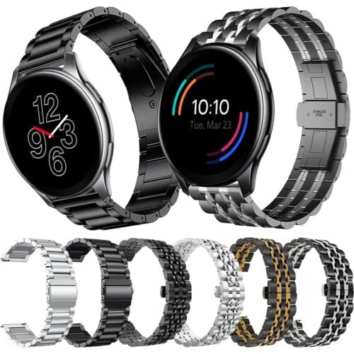 22mm Classic Metal stainless steel Wrist Band For Oneplus Watch Strap one plus Smartwatch Bracelet Watchbands