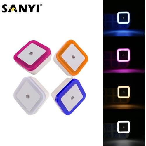 LED Night Light with Light Sensor Toilet Light Wall Lamp Baby Bedroom bedside Lamps Bulb Backlight WC Lighting US EU Plug