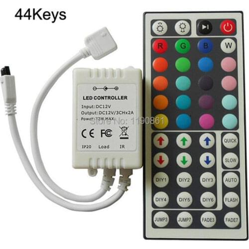 44key RGB led controller 12v - 24v LED strip Box Receiver IR Remote controller