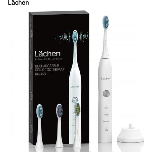 T5B Electric Toothbrush Adult Timer Brush USB Rechargeable Electric Tooth Brushes with 4pc Replacement Brush Head