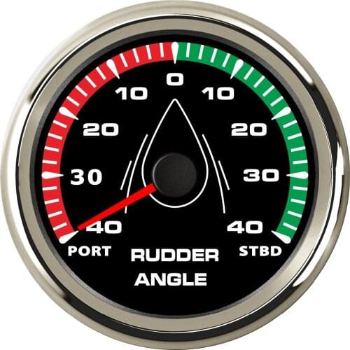 Pack of 1 New Arrival 8 Kinds Backlight Show Rudder Angle Gauges 85mm Marine Rudder Angle Meter 0-190ohm for Ships Vessels Yacht