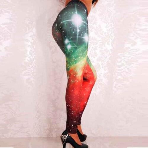 Women Colorful Universe Leggings Fashion Galaxy Space Painted Womens Pants Elasticity Quickly Drying Drop Shipping