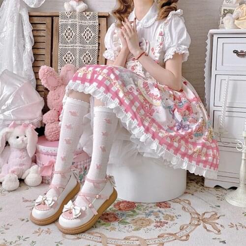 Princess Kawaii Loli Shoes Women Japanese Lolita Round Head Anime Sweet Jk Girl Cosplay Cute Goth Harajuku Tea Party Dress Shoe