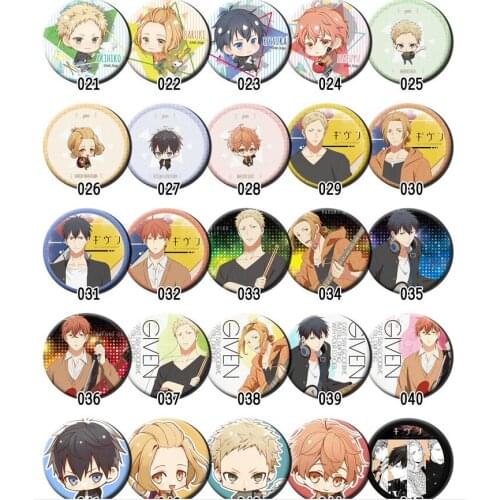 1pc BL GIVEN 58mm anime badge Sato Mafuyu Broche Brooch Icons acrylic round Pins badge