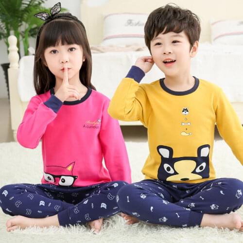 Childrens Cotton Underwear Suit Boys And Girls Warm Autumn Clothes Autumn Pants Thin Type Childrens Bottoming Clothes 1-14T