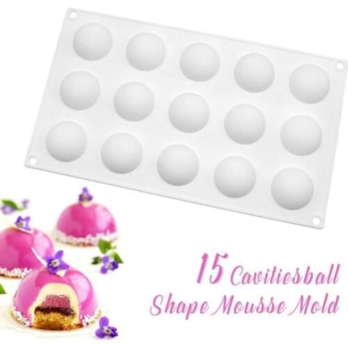 French dessert mold 15 even with semicircular mousse mold DIY baking mold silicone fondant mold cake mold